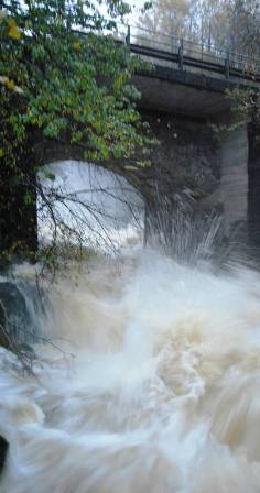 Bakkafossen under brua